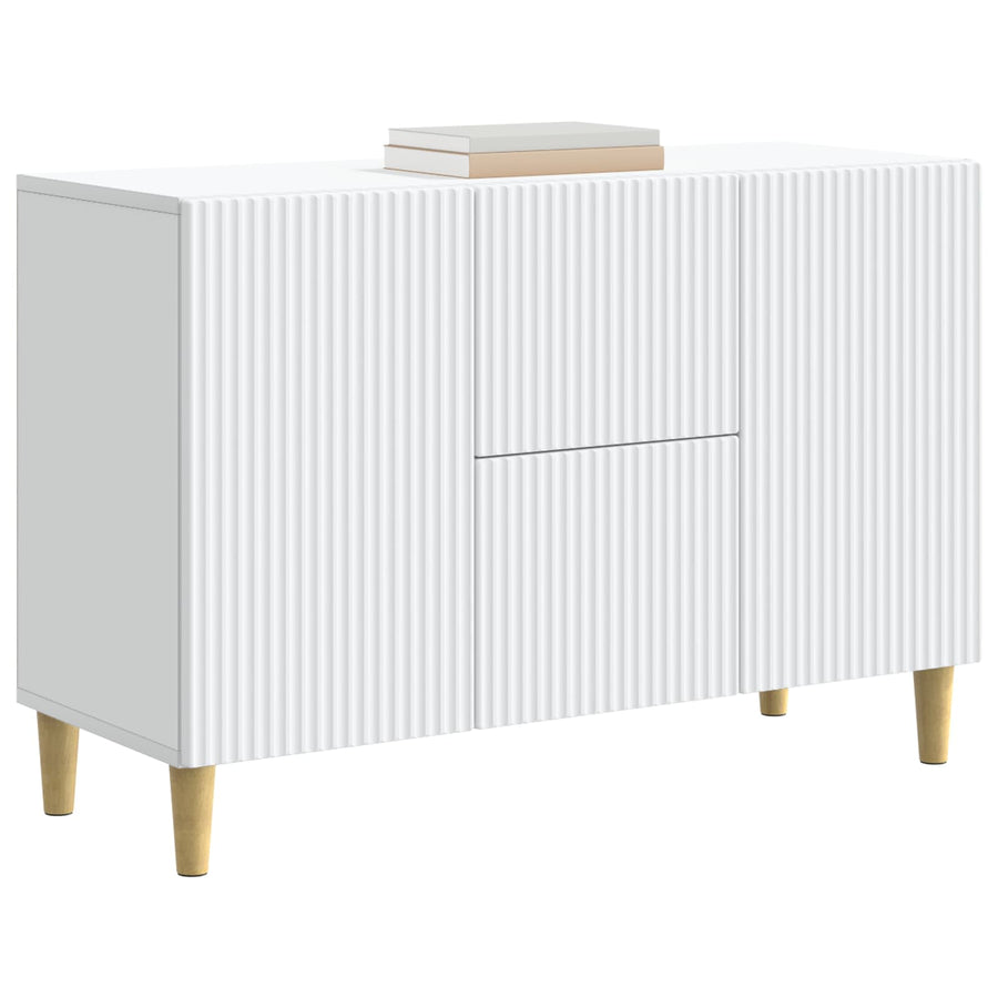 Dressoir met lade Wit 89 x 34,5 x 60 cm Bewerkt hout