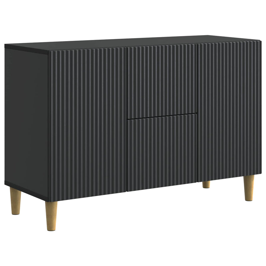 Dressoir met lade Zwart 89 x 34,5 x 60 cm Bewerkt hout