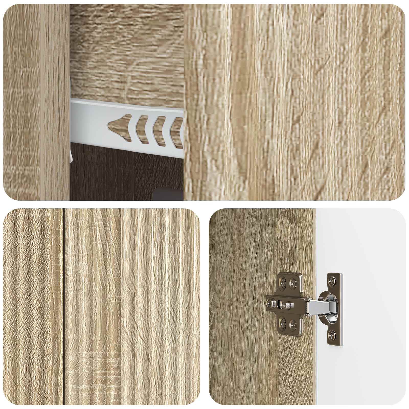 Dressoir met lade Sonoma Eiken 89 x 34,5 x 60 cm Bewerkt hout