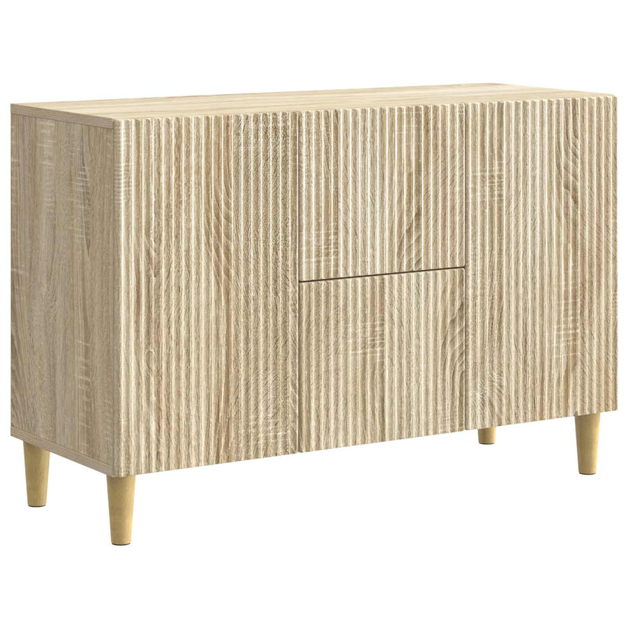 Dressoir met lade Sonoma Eiken 89 x 34,5 x 60 cm Bewerkt hout