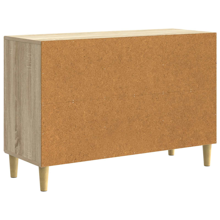 Dressoir met lade Sonoma Eiken 89 x 34,5 x 60 cm Bewerkt hout