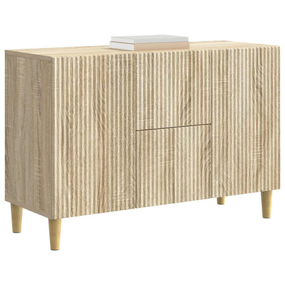 Dressoir met lade Sonoma Eiken 89 x 34,5 x 60 cm Bewerkt hout