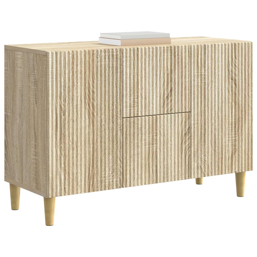 Dressoir met lade Sonoma Eiken 89 x 34,5 x 60 cm Bewerkt hout