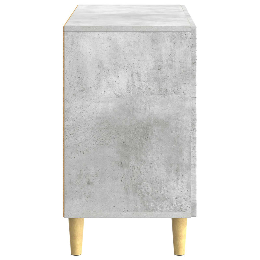 Dressoir met lade Betongrijs 89 x 34,5 x 60 cm Bewerkt hout