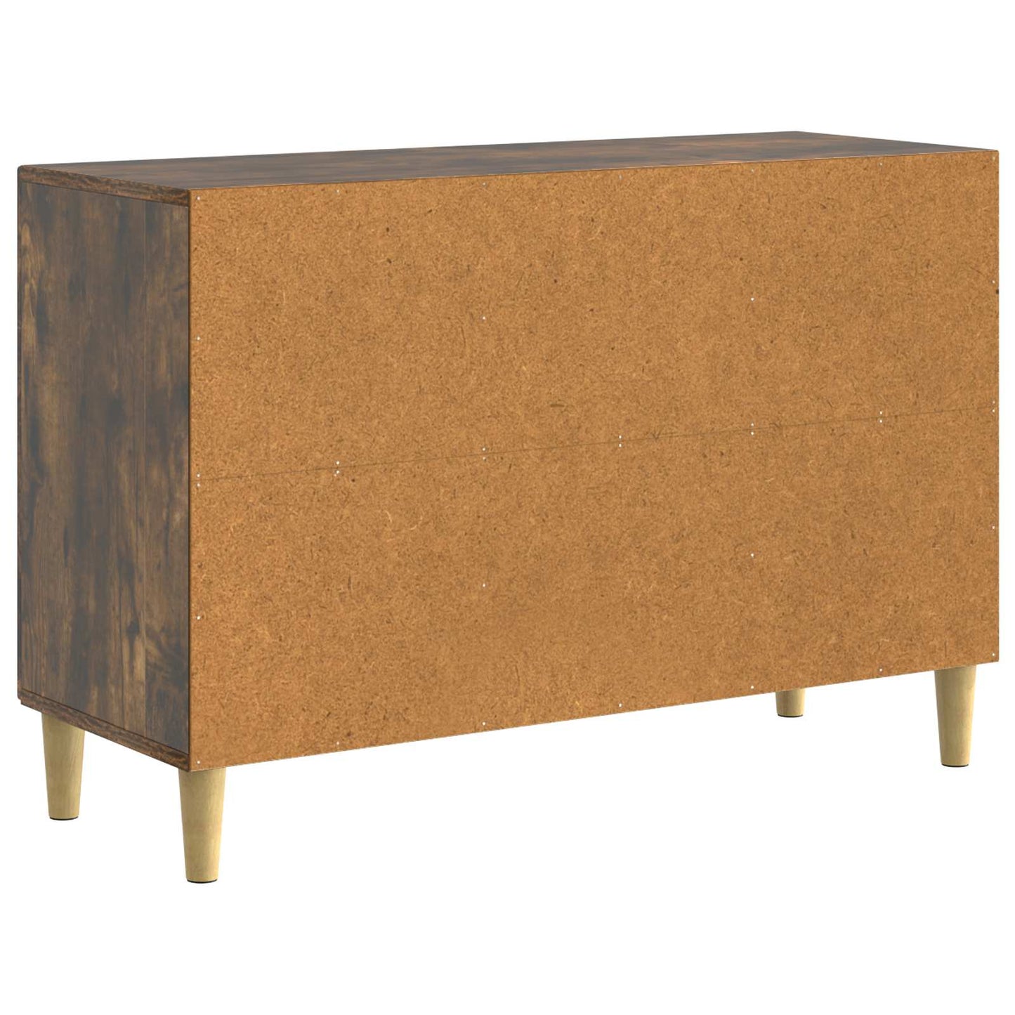 Dressoir met lade Gerookt eiken 89 x 34,5 x 60 cm Bewerkt hout