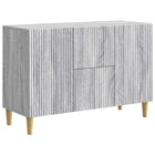 Dressoir grijs sonoma 89x34,5x60 cm bewerkt hout