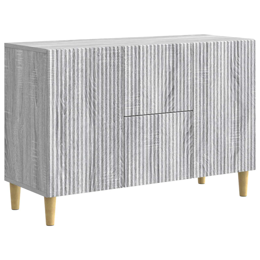 Dressoir met lade Grijs sonoma 89 x 34,5 x 60 cm Bewerkt hout