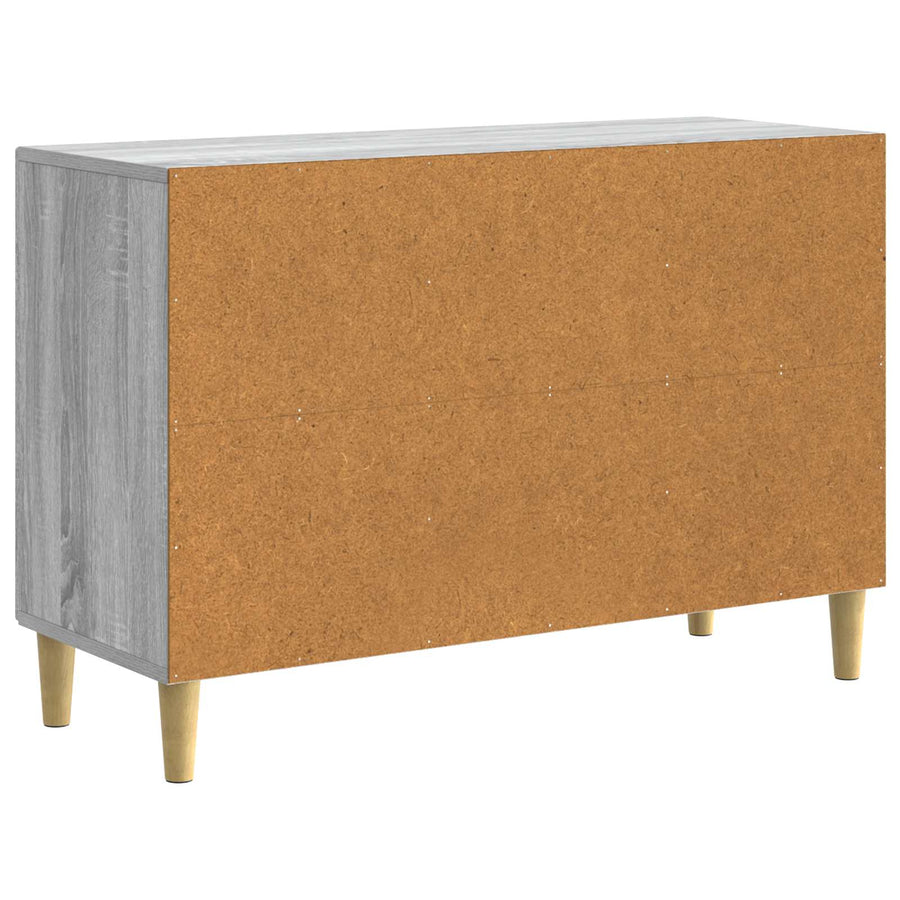 Dressoir met lade Grijs sonoma 89 x 34,5 x 60 cm Bewerkt hout