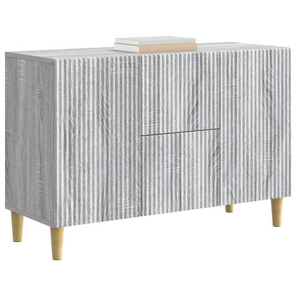 Dressoir met lade Grijs sonoma 89 x 34,5 x 60 cm Bewerkt hout