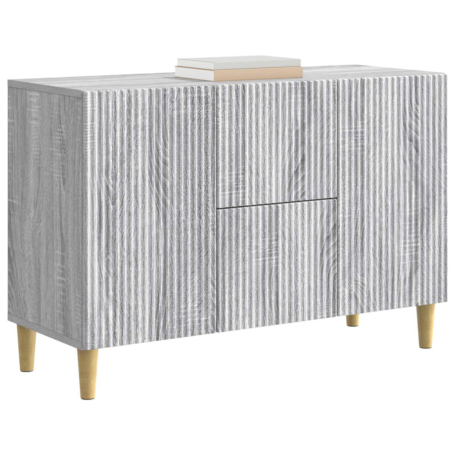 Dressoir met lade Grijs sonoma 89 x 34,5 x 60 cm Bewerkt hout