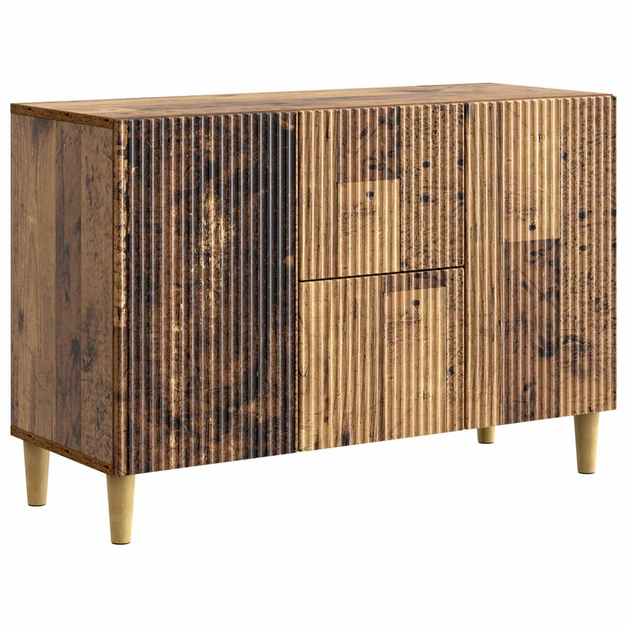 Dressoir met lade Oud hout 89 x 34,5 x 60 cm Bewerkt hout