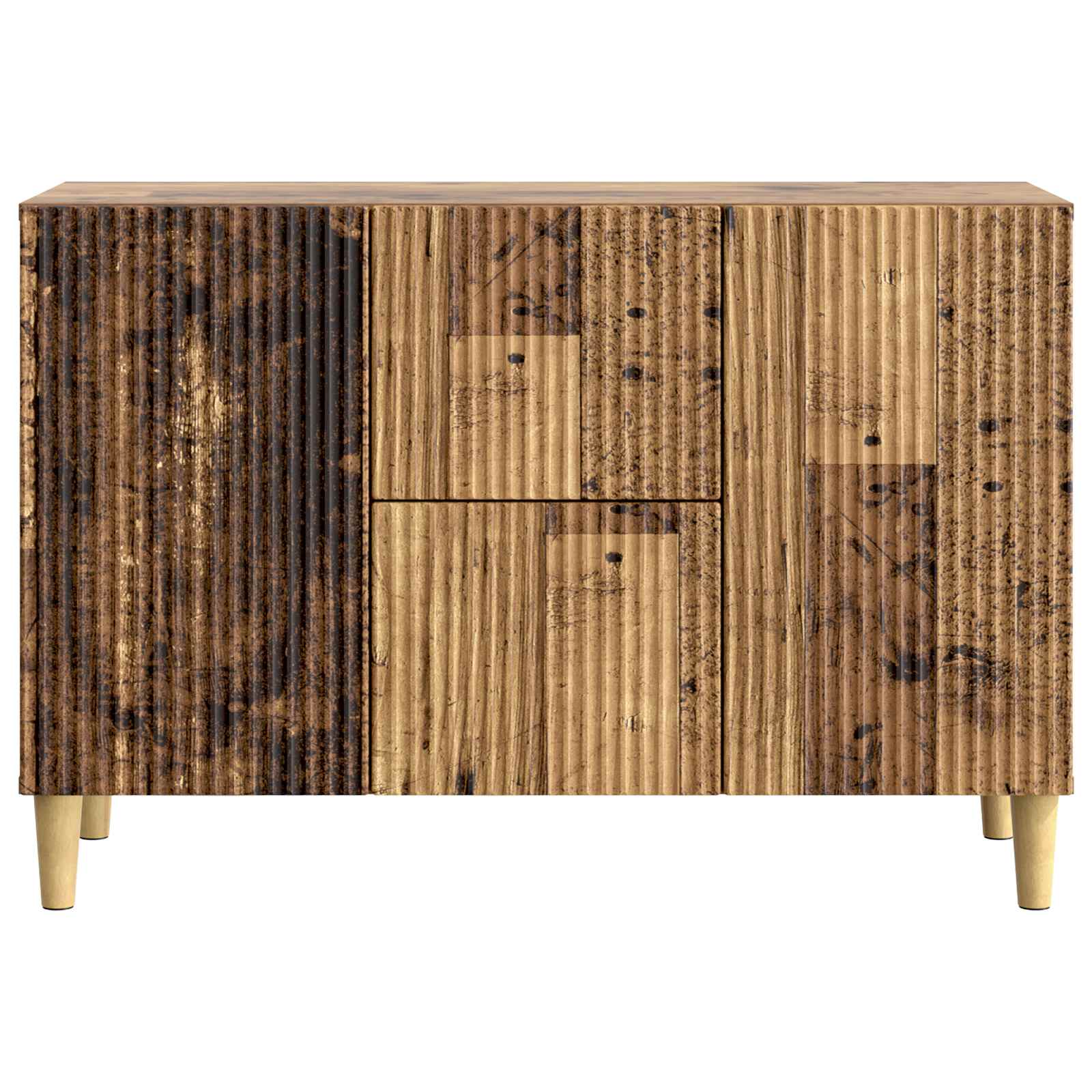 Dressoir met lade Oud hout 89 x 34,5 x 60 cm Bewerkt hout