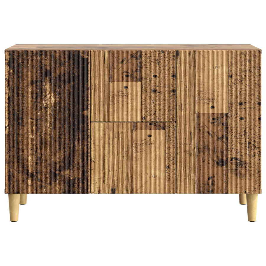 Dressoir met lade Oud hout 89 x 34,5 x 60 cm Bewerkt hout