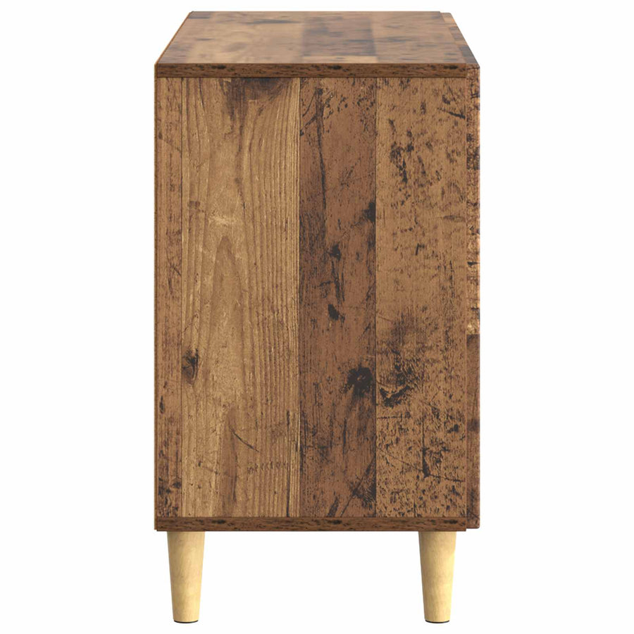 Dressoir met lade Oud hout 89 x 34,5 x 60 cm Bewerkt hout