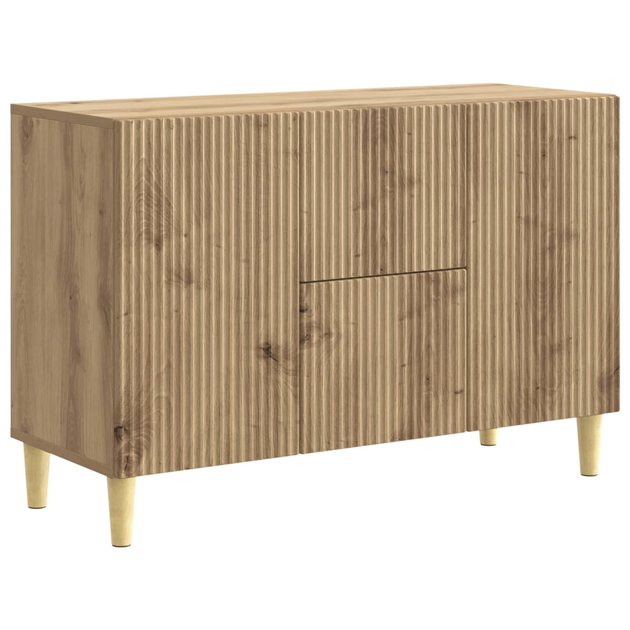 Dressoir Artisanaal eiken 89 x 34,5 x 60 cm Bewerkt hout