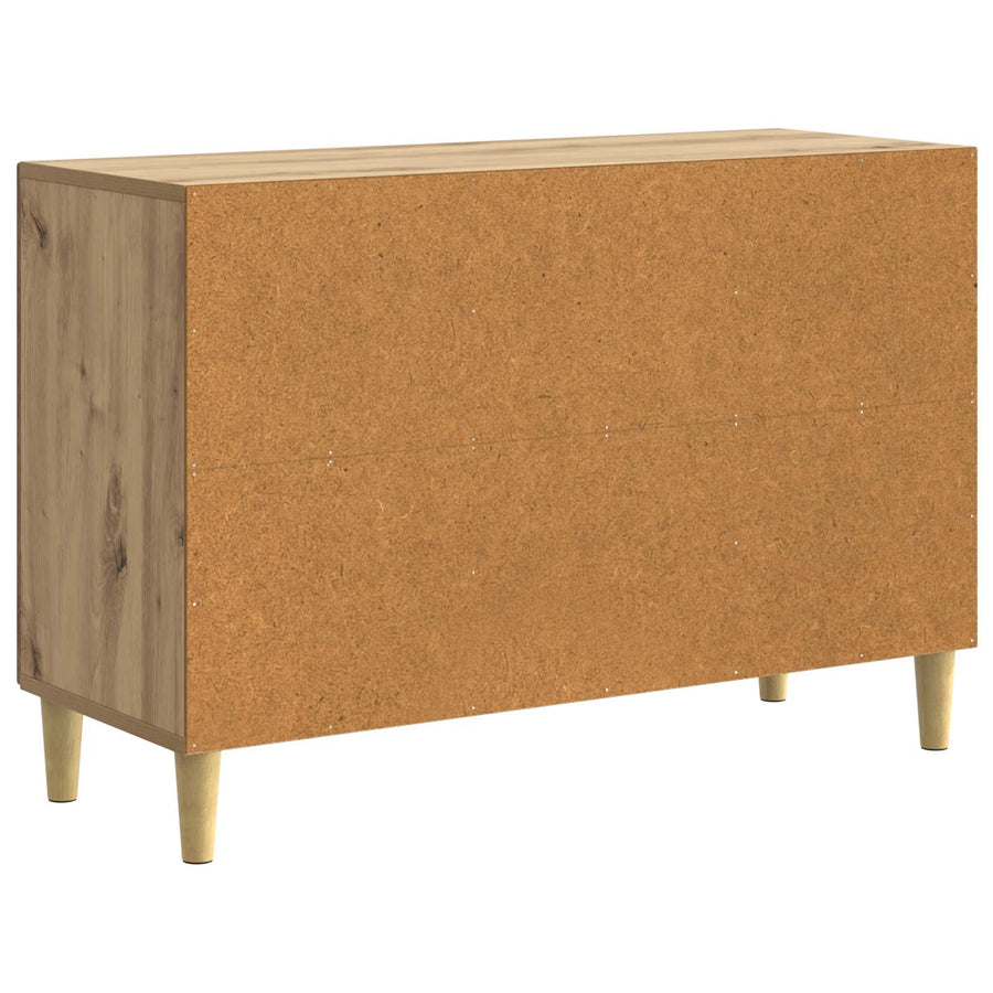 Dressoir Artisanaal eiken 89 x 34,5 x 60 cm Bewerkt hout