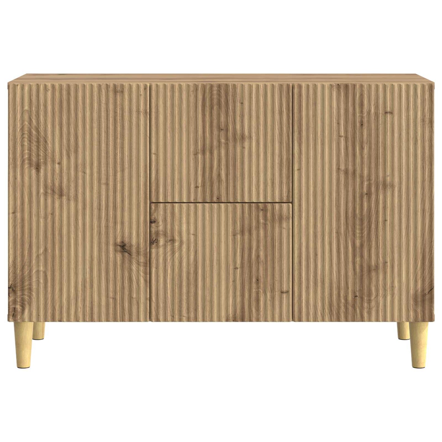 Dressoir Artisanaal eiken 89 x 34,5 x 60 cm Bewerkt hout