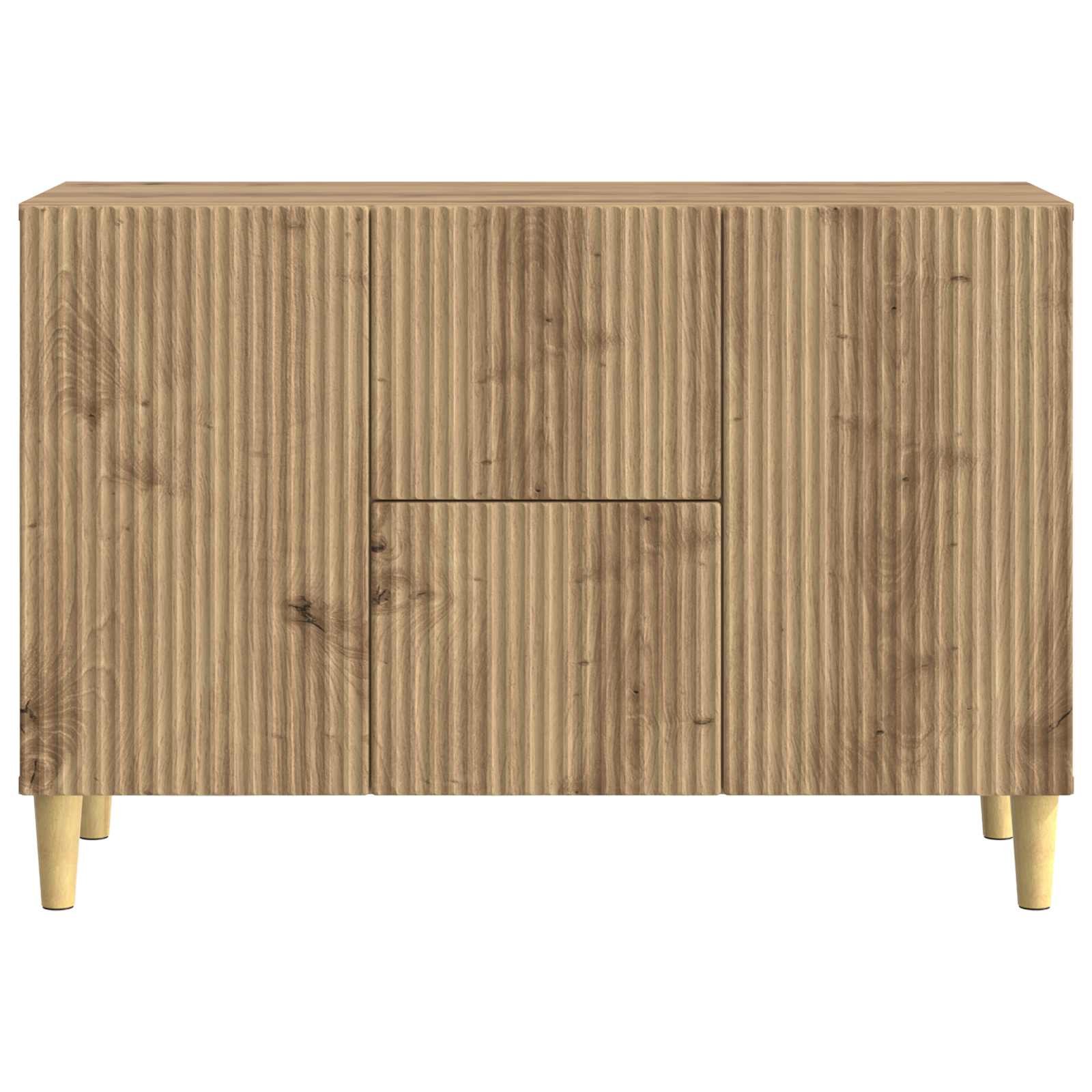 Dressoir Artisanaal eiken 89 x 34,5 x 60 cm Bewerkt hout