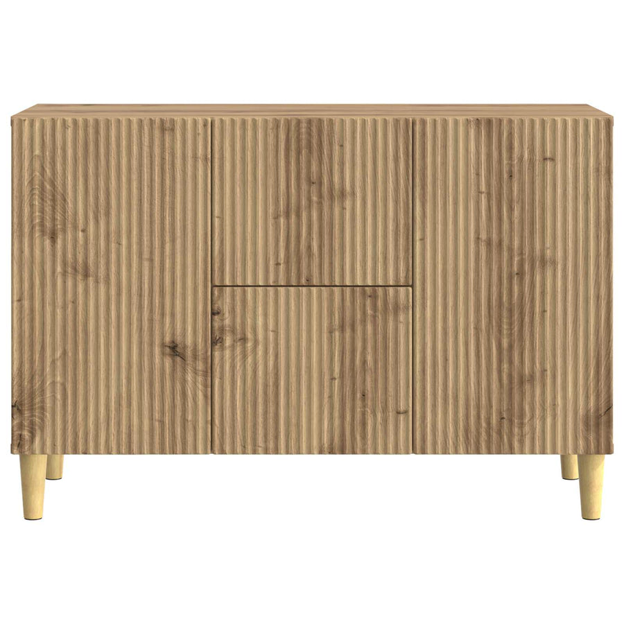 Dressoir Artisanaal eiken 89 x 34,5 x 60 cm Bewerkt hout