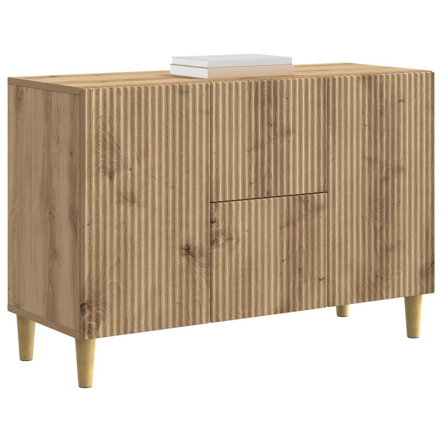 Dressoir Artisanaal eiken 89 x 34,5 x 60 cm Bewerkt hout