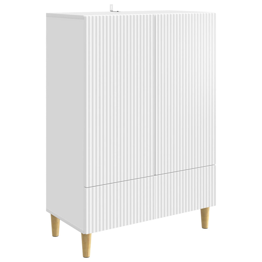 Dressoir met lade Wit 66 x 34,5 x 95 cm Bewerkt hout