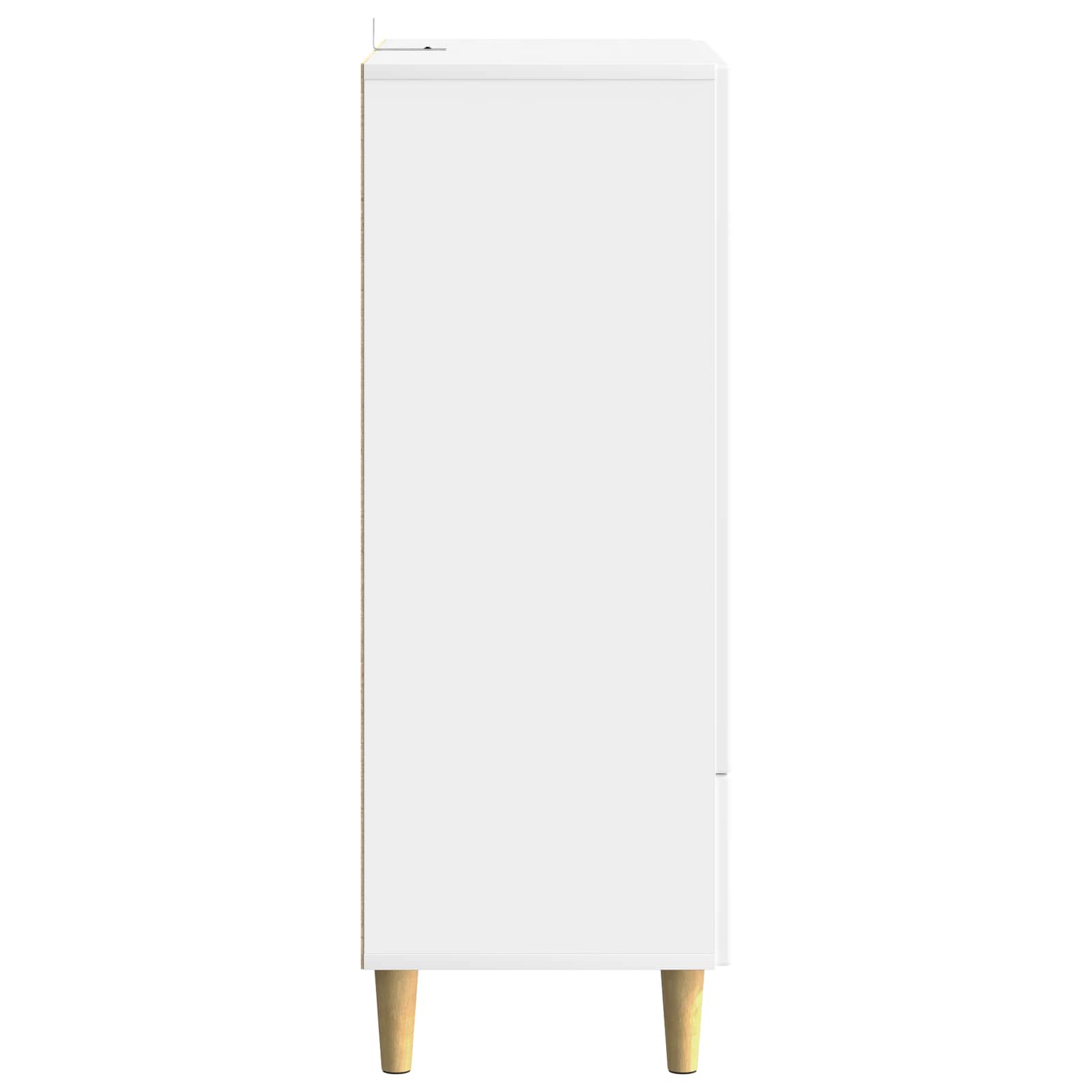 Dressoir met lade Wit 66 x 34,5 x 95 cm Bewerkt hout