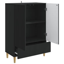 Dressoir met lade Zwart 66 x 34,5 x 95 cm Bewerkt hout