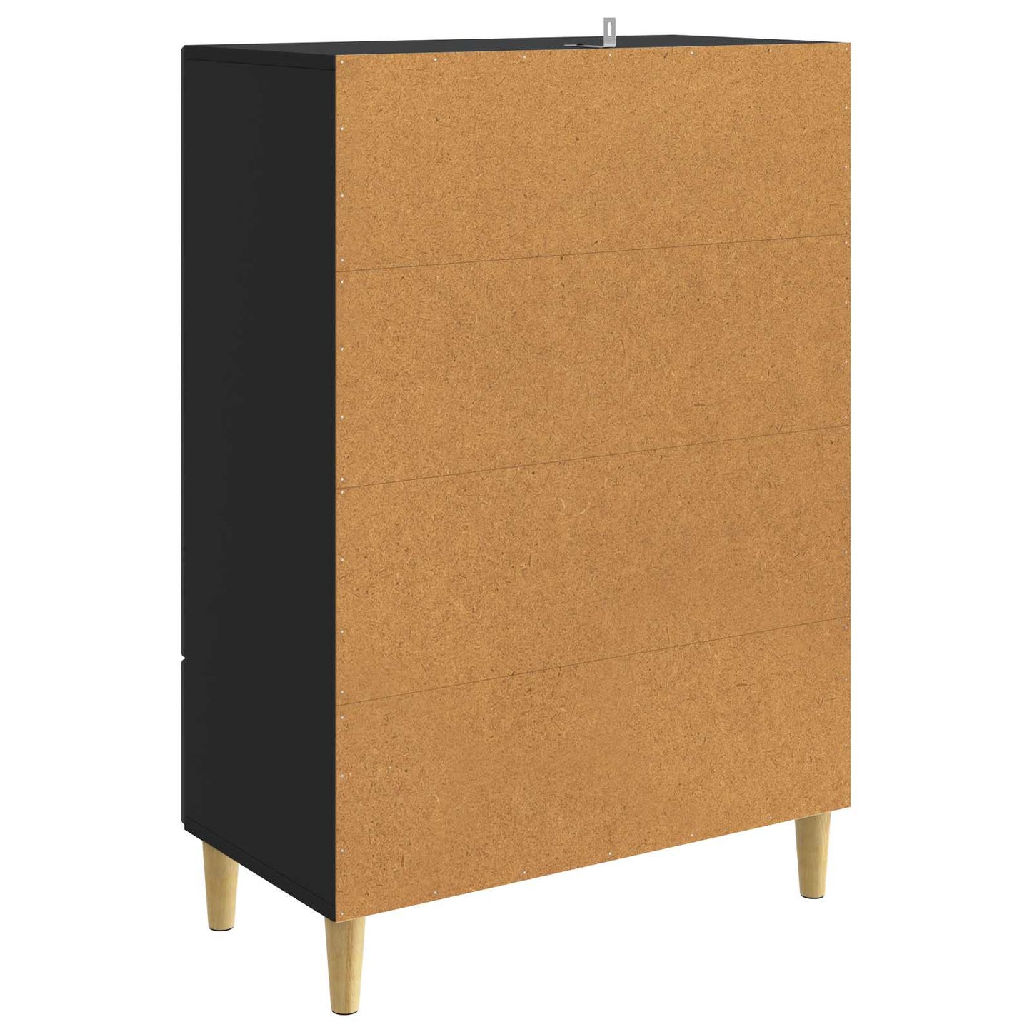 Dressoir met lade Zwart 66 x 34,5 x 95 cm Bewerkt hout