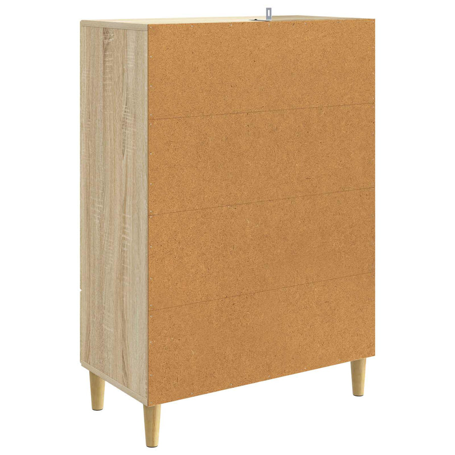 Dressoir met lade Sonoma Eiken 66 x 34,5 x 95 cm Bewerkt hout