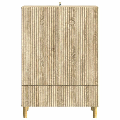 Dressoir met lade Sonoma Eiken 66 x 34,5 x 95 cm Bewerkt hout