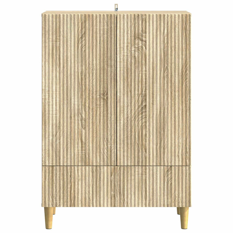 Dressoir met lade Sonoma Eiken 66 x 34,5 x 95 cm Bewerkt hout