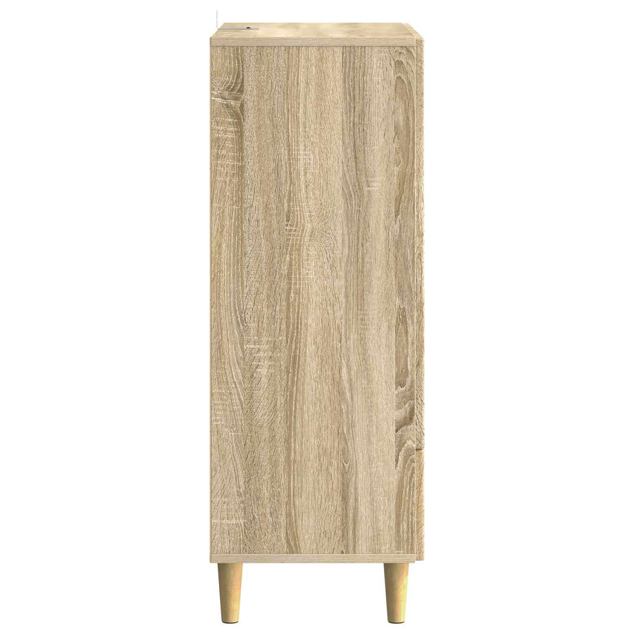 Dressoir met lade Sonoma Eiken 66 x 34,5 x 95 cm Bewerkt hout