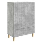 Dressoir betongrijs 66x34,5x95 cm bewerkt hout