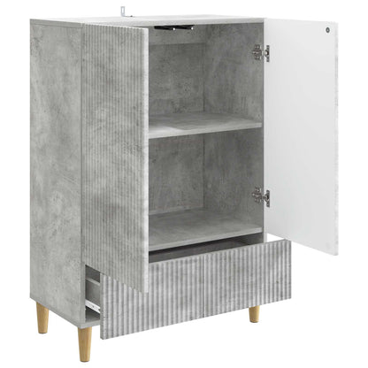 Dressoir met lade Betongrijs 66 x 34,5 x 95 cm Bewerkt hout
