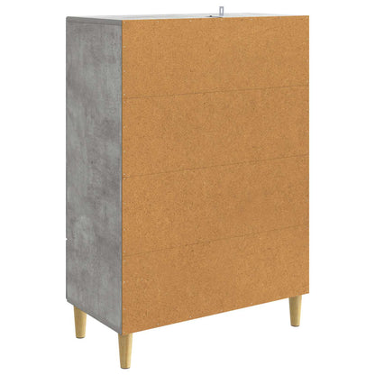 Dressoir met lade Betongrijs 66 x 34,5 x 95 cm Bewerkt hout