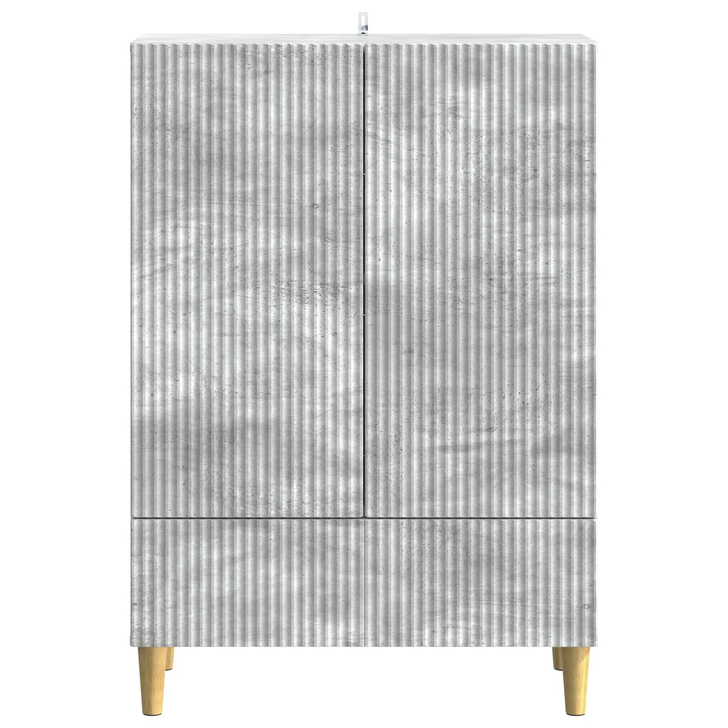 Dressoir met lade Betongrijs 66 x 34,5 x 95 cm Bewerkt hout
