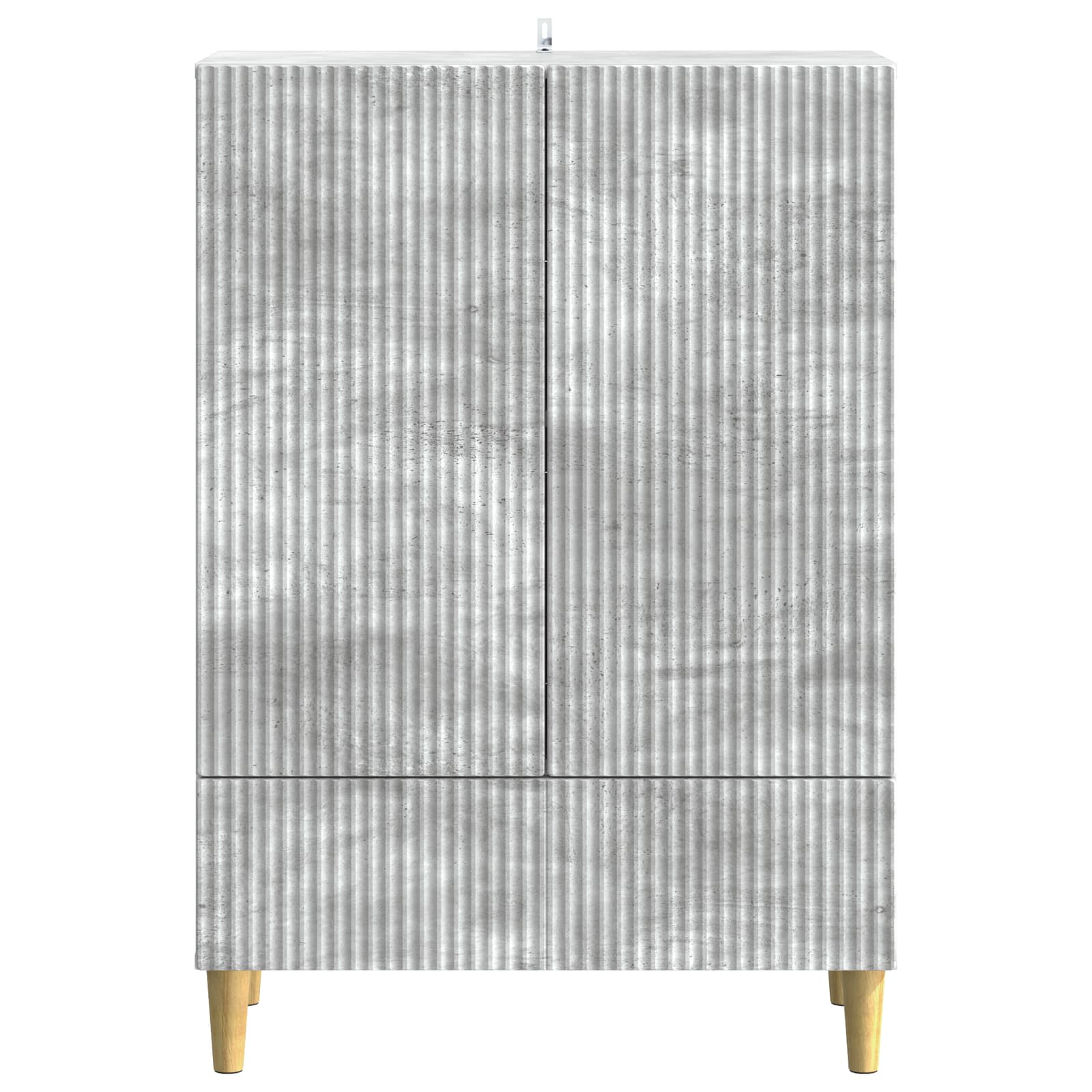 Dressoir met lade Betongrijs 66 x 34,5 x 95 cm Bewerkt hout
