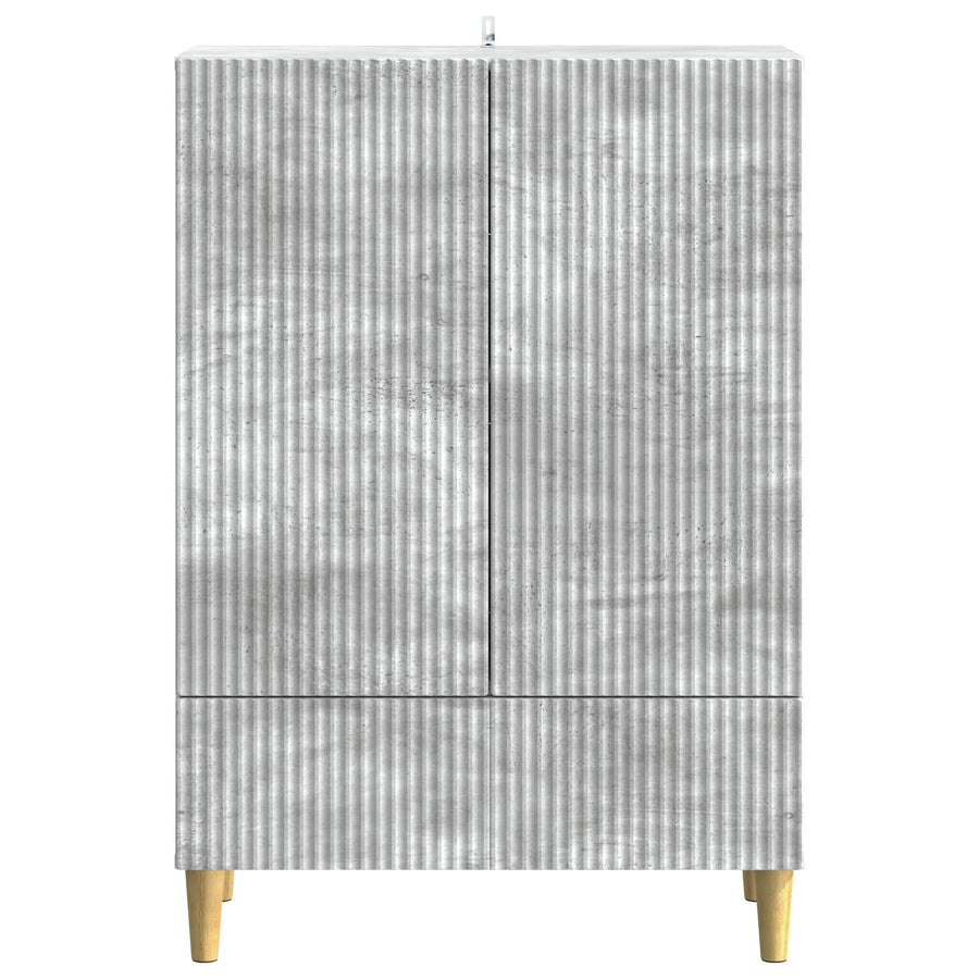 Dressoir met lade Betongrijs 66 x 34,5 x 95 cm Bewerkt hout