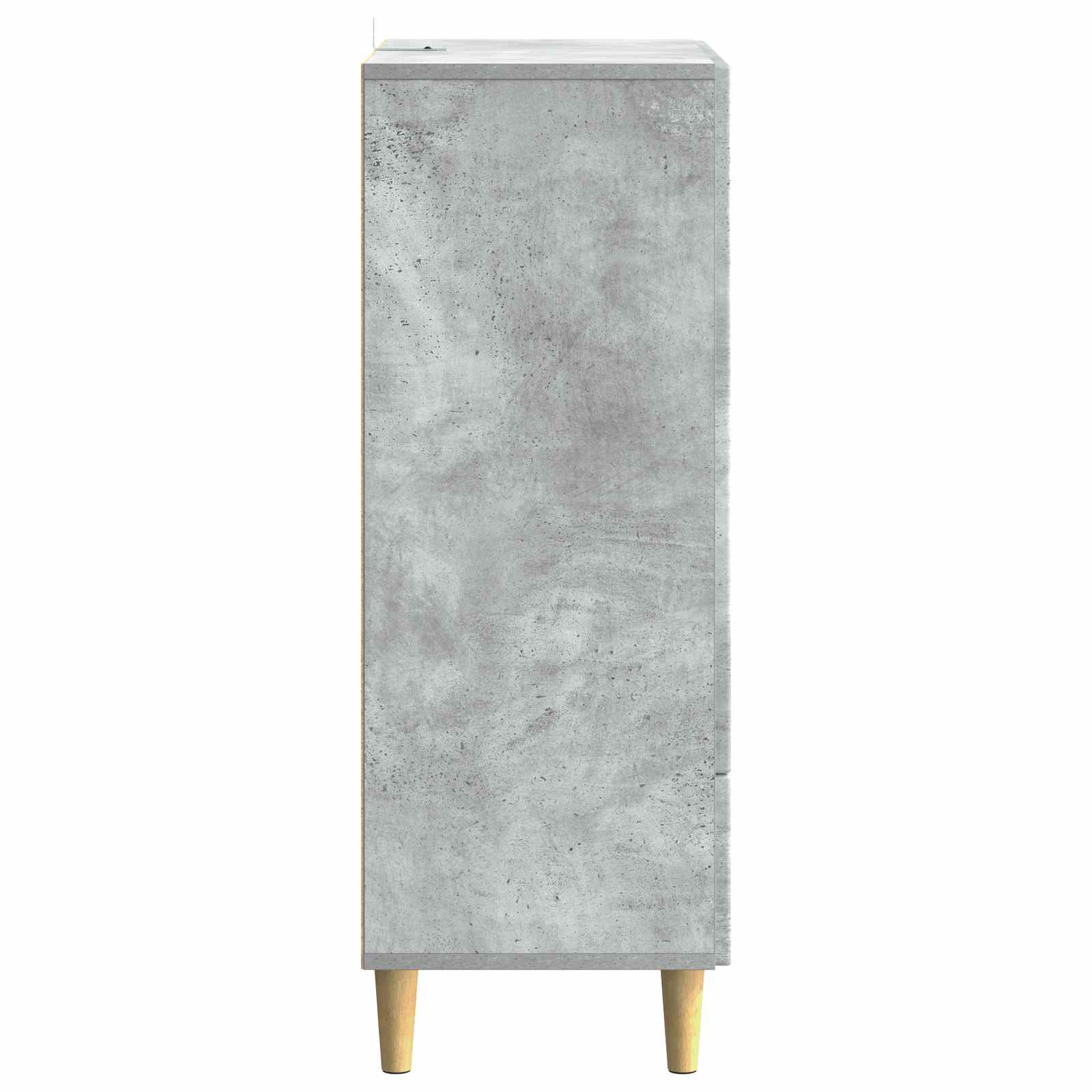 Dressoir met lade Betongrijs 66 x 34,5 x 95 cm Bewerkt hout
