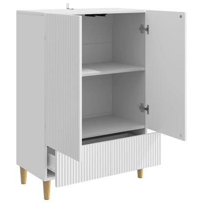 Dressoir met lade Hoogglans Wit 66 x 34,5 x 95 cm Bewerkt hout