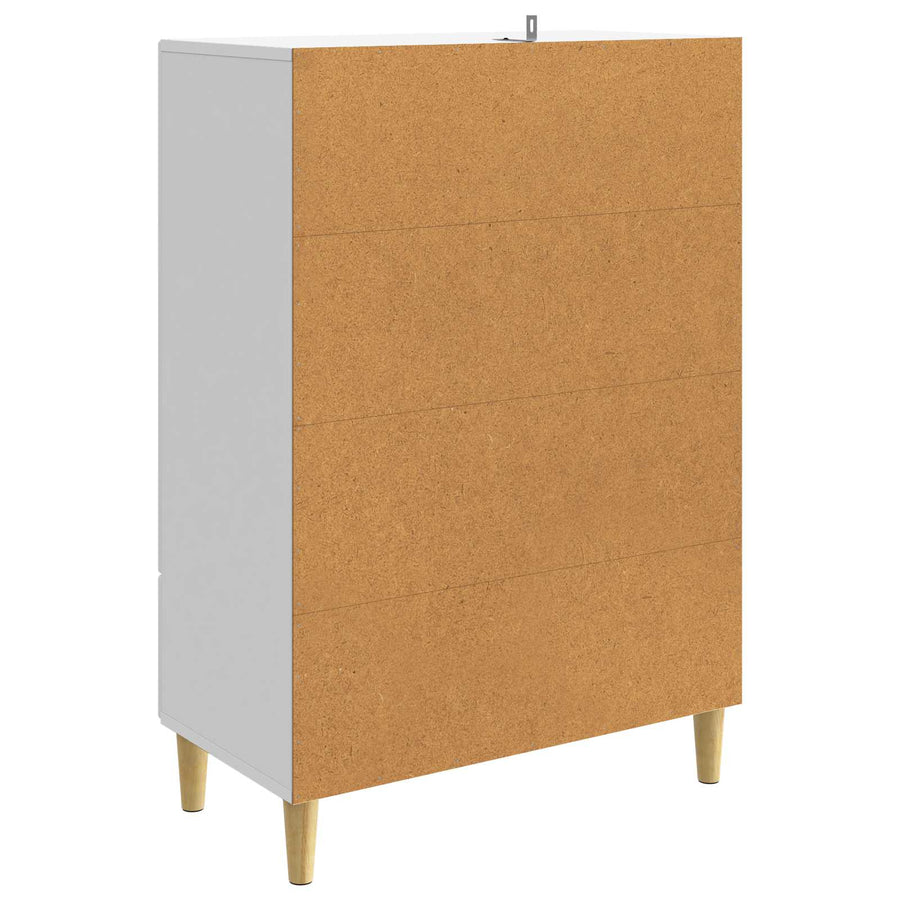 Dressoir met lade Hoogglans Wit 66 x 34,5 x 95 cm Bewerkt hout