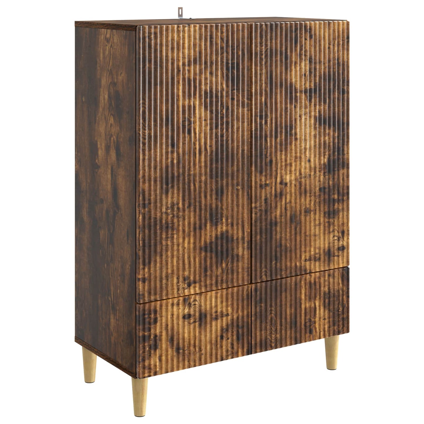 Dressoir met lade Gerookt eiken 66 x 34,5 x 95 cm Bewerkt hout