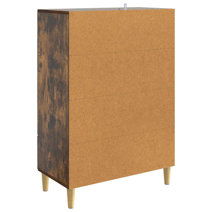 Dressoir met lade Gerookt eiken 66 x 34,5 x 95 cm Bewerkt hout