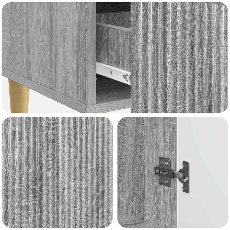 Dressoir met lade Grijs sonoma 66 x 34,5 x 95 cm Bewerkt hout