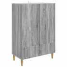 Dressoir grijs sonoma 66x34,5x95 cm bewerkt hout