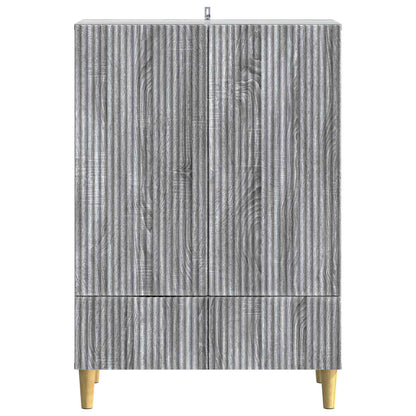 Dressoir met lade Grijs sonoma 66 x 34,5 x 95 cm Bewerkt hout