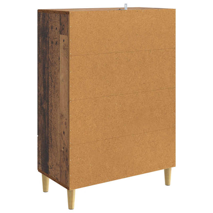 Dressoir met lade Oud hout 66 x 34,5 x 95 cm Bewerkt hout