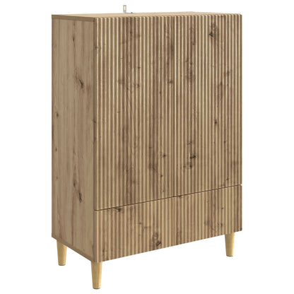 Dressoir Artisanaal eiken 66 x 34,5 x 95 cm Bewerkt hout