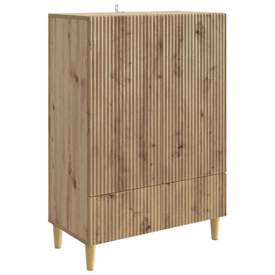Dressoir Artisanaal eiken 66 x 34,5 x 95 cm Bewerkt hout