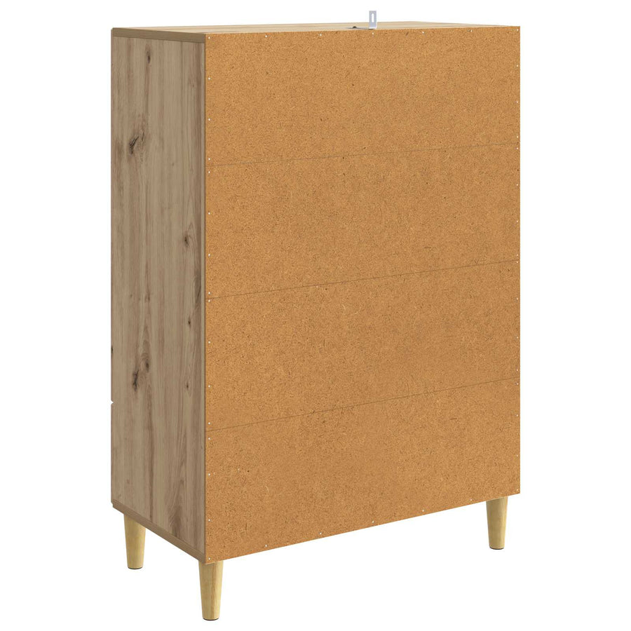 Dressoir Artisanaal eiken 66 x 34,5 x 95 cm Bewerkt hout